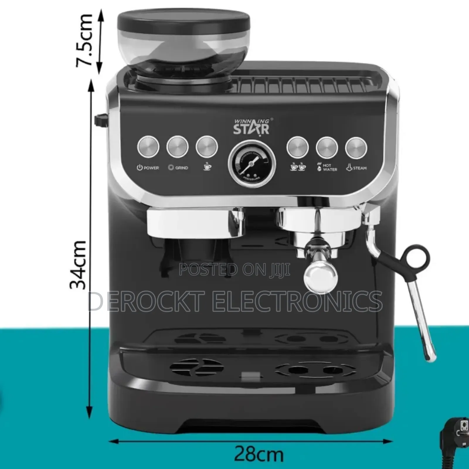 Winning Star Multifunctional Espresso Machine/ Built-in Coffee Grinder