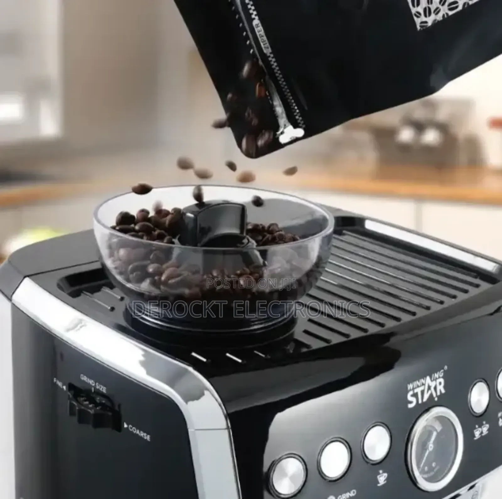 Winning Star Multifunctional Espresso Machine/ Built-in Coffee Grinder
