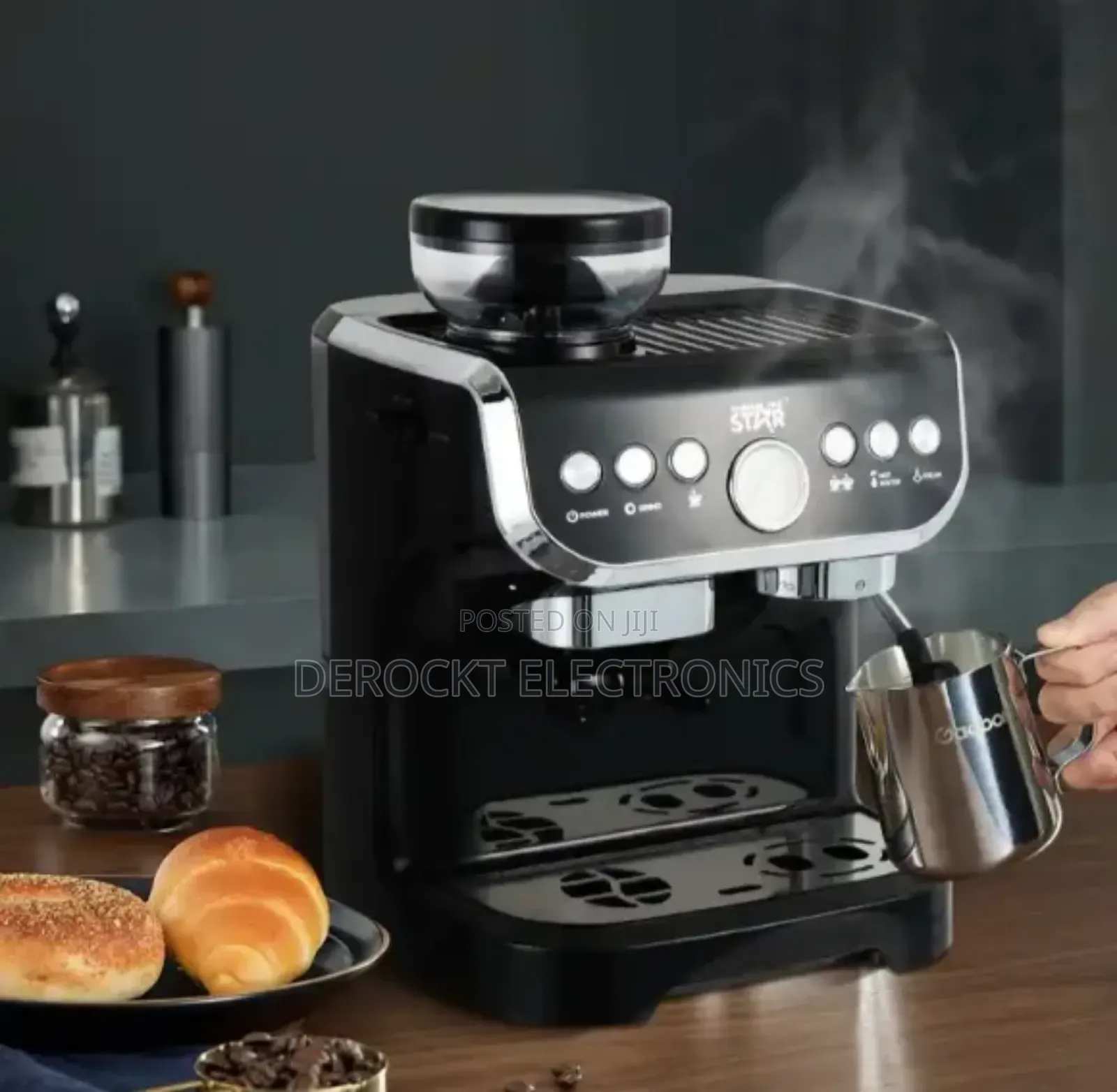 Winning Star Multifunctional Espresso Machine/ Built-in Coffee Grinder