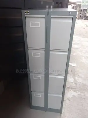 4 Drawer Metal Filing Cabinet With Bar