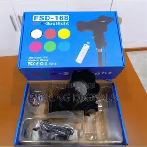 Led Lighting FSD-168 RGB Spotlight With Tripod Stand