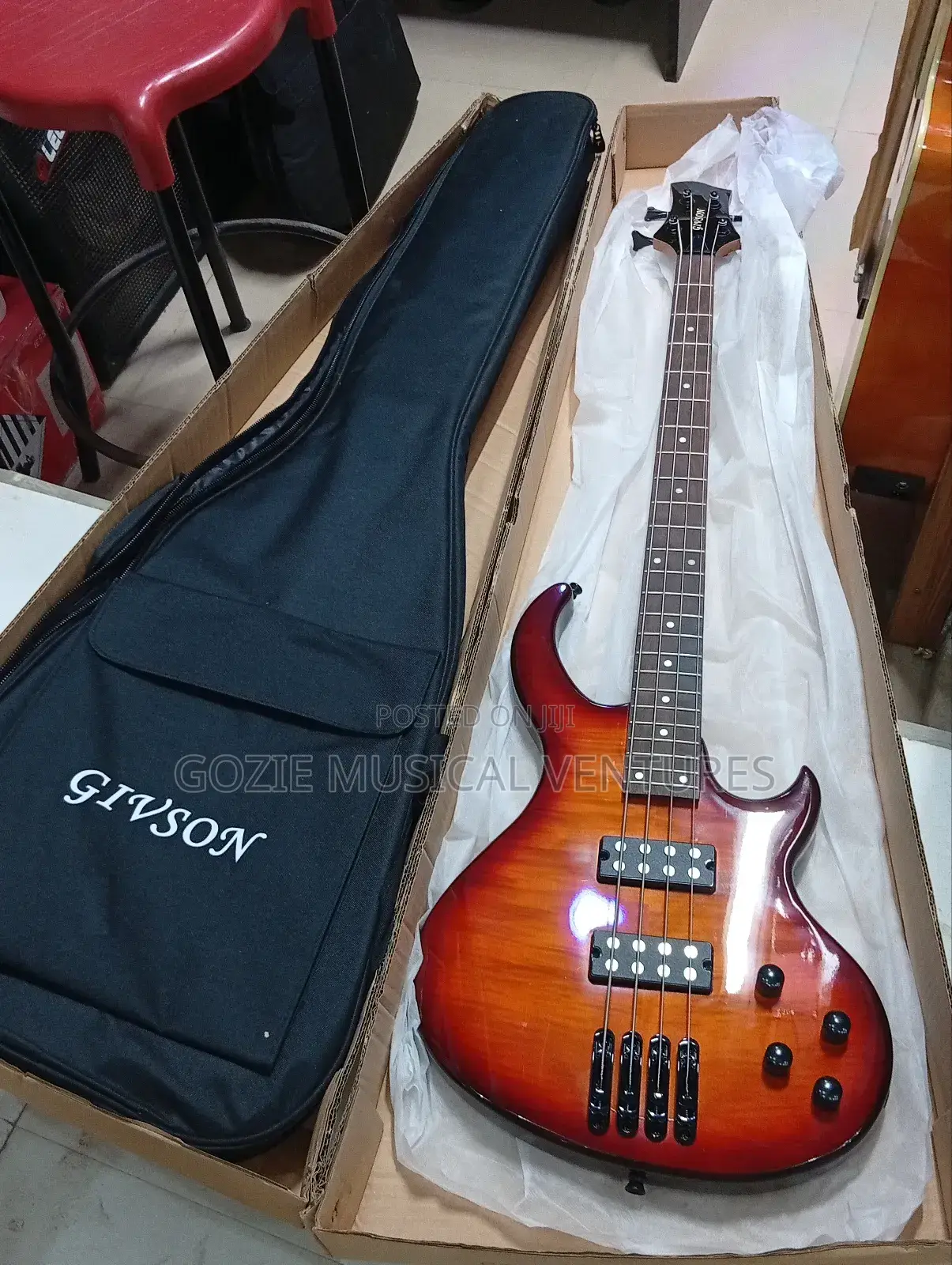 Original Givson Active Bass Guitar Four String.