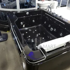 Deluxe Matte Black Whirlpool Jacuzzi Bathub