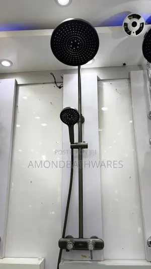 Luxury Grey Crystal Shower Set