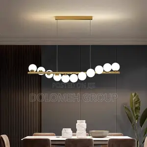 Gold Frosted Glass Nordic Chandelier