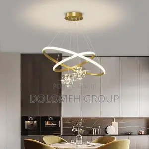 Luxury Nordic Glass Chandelier Gold