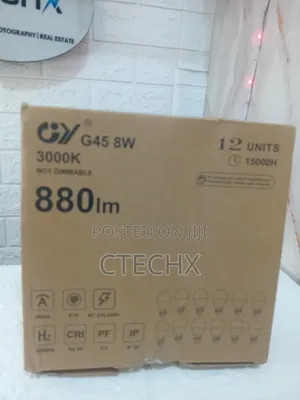 E14 Led Bulb 8w (80w Equivalent), 880 Lumens Warm White 12 Unit