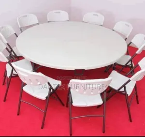 Plastic Round 5ft Table for Event O