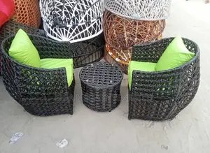 Rattan One on One Chair With Table