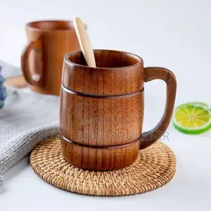 Bamboo Wooden Cup With Handle