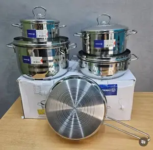 9pcs Stainless Steel Cooking Pot