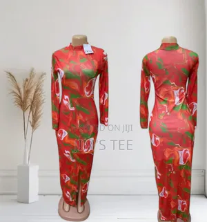 Flower Mesh Long Gowns
