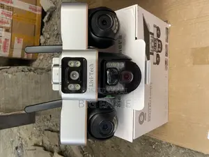 Solar 4g V380 Pro 3-Lens PTZ Solar Security Camera. All Rotating Angle