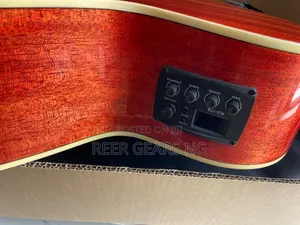 Red Bullfighter Semi and Electro Acoustic Guitar