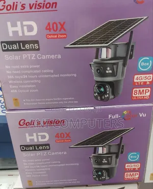 Golis Vision Hd 40×Optical Zoom Dual Lens Solar PTZ Camera Ubox 8mp
