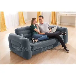 Intex Chair Size Inflatable 2 in 1 Sofa and Bed With Electric Pump