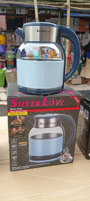 Silver Love Quality Transprant Electric Kettle