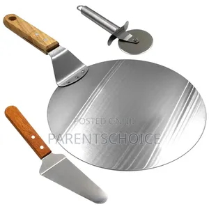 Pizza Accessories Pizza Oven Cutter With Wooden Handle