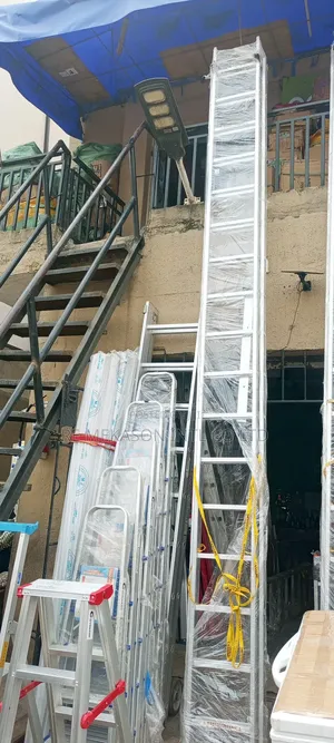 (34ft) 17x2 Heavy Duty Industrial Aluminium Ladder