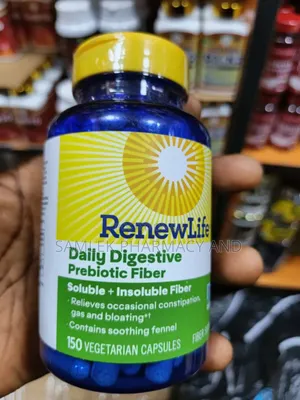 Renew Life Adult Daily Digestive Prebiotic Fiber, 150 Vegcapsules