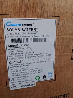 20kwh Cworth Luthiun Ion Battery