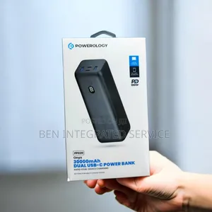 Powerology Onyx 30000mah 110w Dual Usb-C Power Bank