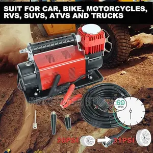Stronger Cylinder Air Pump For 4x4 Suv, Trucks Tires Heavy Duty