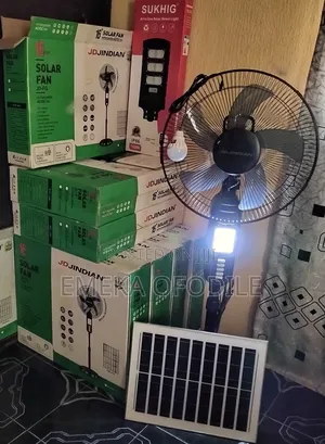 Jd Jindian,16 Inch Solar Rechargeable Standing Fan.