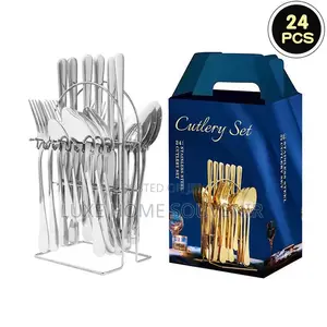 Gold Cutlery Set of Spoon and Folk