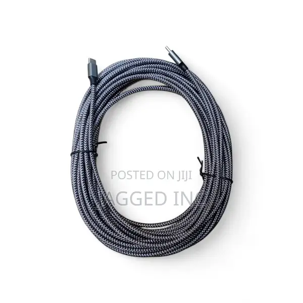 10m Type-C Type-C Fast Charge Braided Cable Data- Laptops,Ios Androi