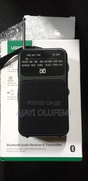 2 Band Portable Rechargeable Am/Fm Radio.