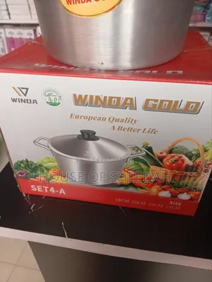 Winda Gold 4-Piece Aluminium Cookware Set Set4-A