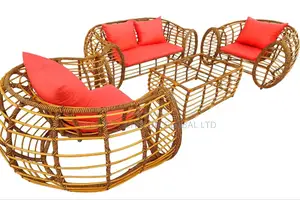 Giant 4 Seaters Rattan Chair and Table Set