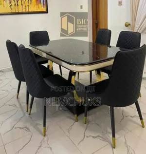 Luxury 6 Seater Marble Dining Table