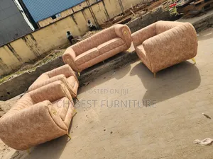 Complete Set Of Padded Sofa Chairs.
