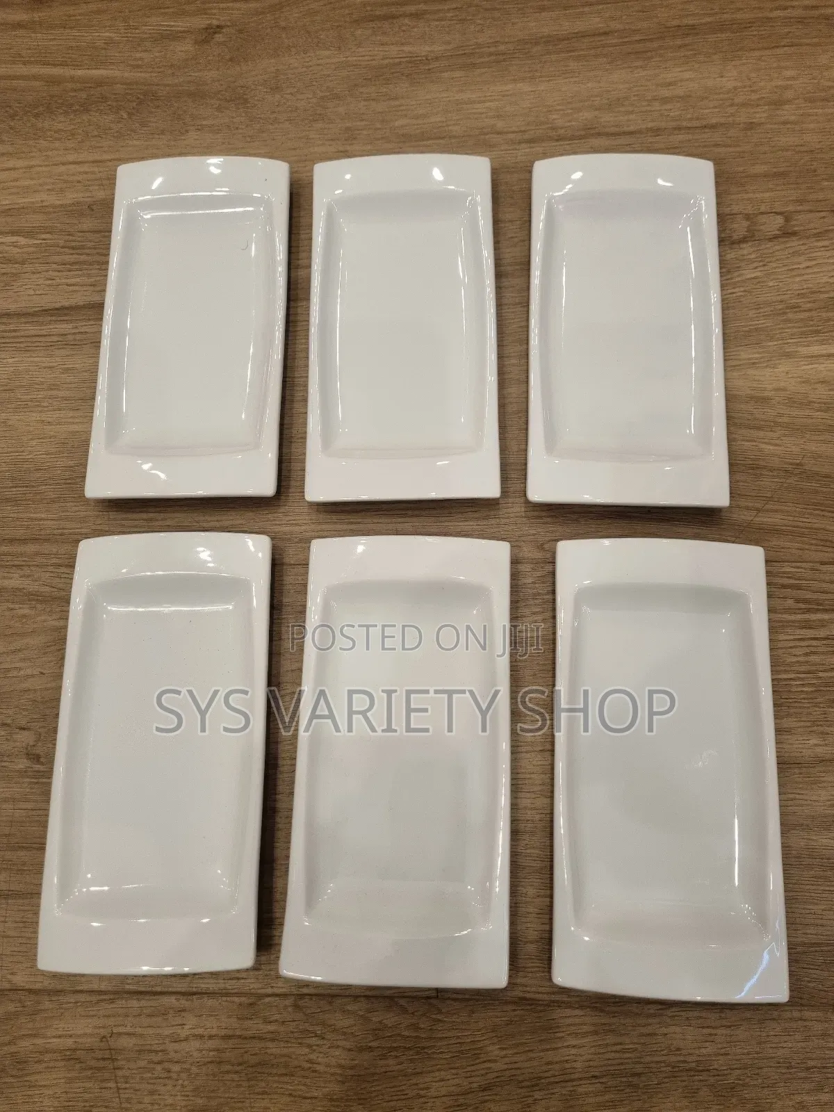 6 Set Mini Rectangular Dessert Plates