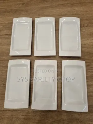 6 Set Mini Rectangular Dessert Plates