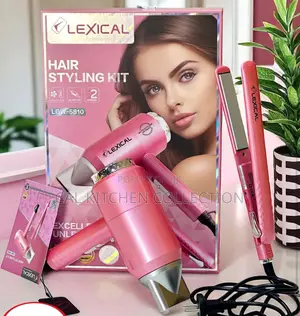 Lexical 2 In 1 Hair Styling Kit With Hair Straightener