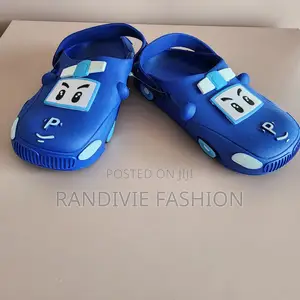 Car Pvc Slippers [Blue]