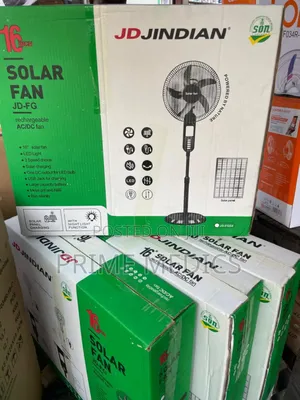 Solar Rechargeable Fan With Light