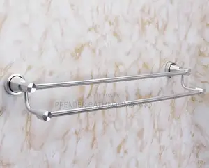Double Aluminum Towels Rack