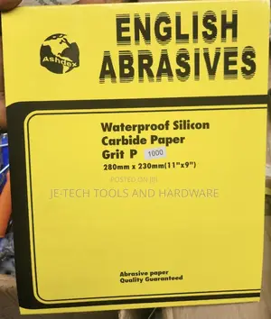 English Abrasives Waterproof Silicon Carbide Paper Grit Size: P1000