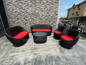 Oval Shape Outdoor Furniture Set.