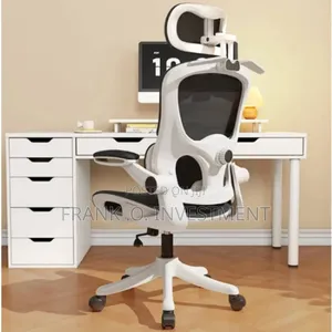 Foam Mesh Ergonomic Design Office Chair - White Back