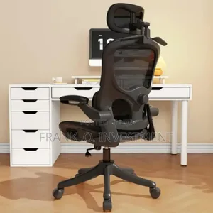 Foam Mesh Ergonomic Design Office Chair - Black
