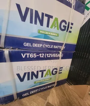 Vintage 65ah 12v Gel Inverter Solar Batteries Available In Stock.