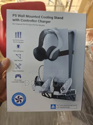 Ps5 Wall Mounted Cooling Stand With Controller Charger