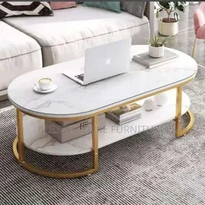 Exotic Faux Marble (Mdf Wood)Centre Table - 100 X 60 X 45cm