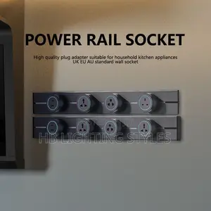 4 Plugs Removable Power Track Socket