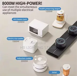4 Plugs Removable Power Track Socket